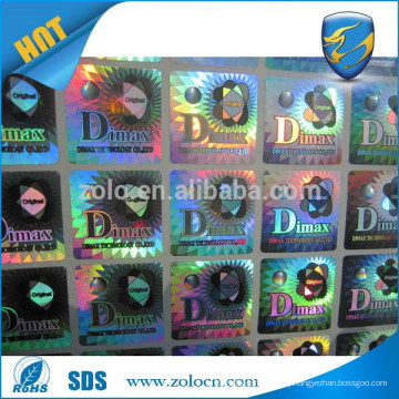 Quality Guaranteed Cosmetics Packaging 2d/3d make hologram sticker